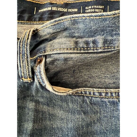 Goodfellow & Co Men’s Selvedge Straight & Slim Jeans Sz.40 x 32 - Picture 6 of 8